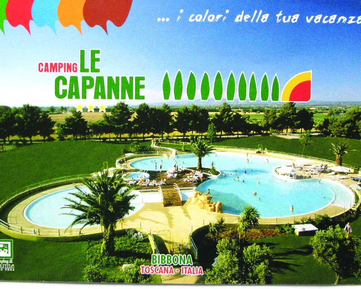 In “Camping di charme” Italia vera Progetto delle piscine del parco acquatico "Le Capanne"