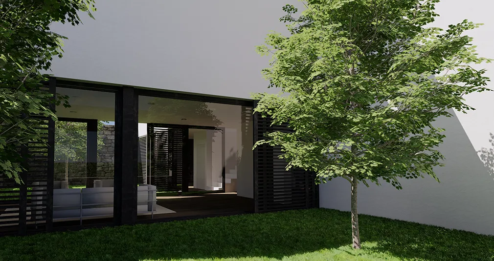 Rendering casa tre corti