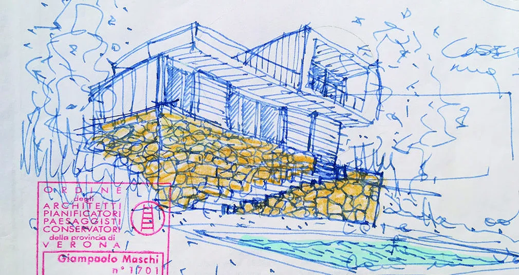 Schizzo progetto casa 45