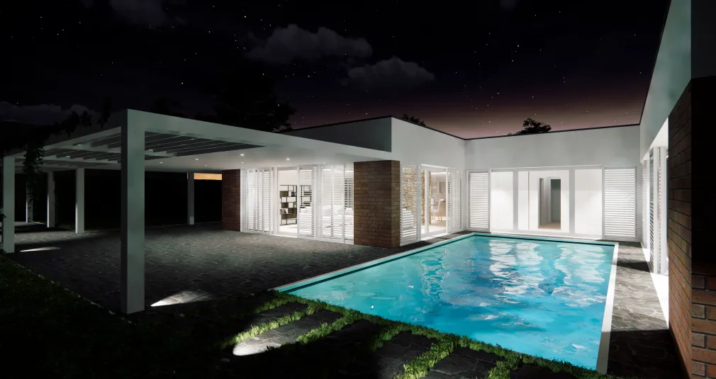 Piscina casa polis