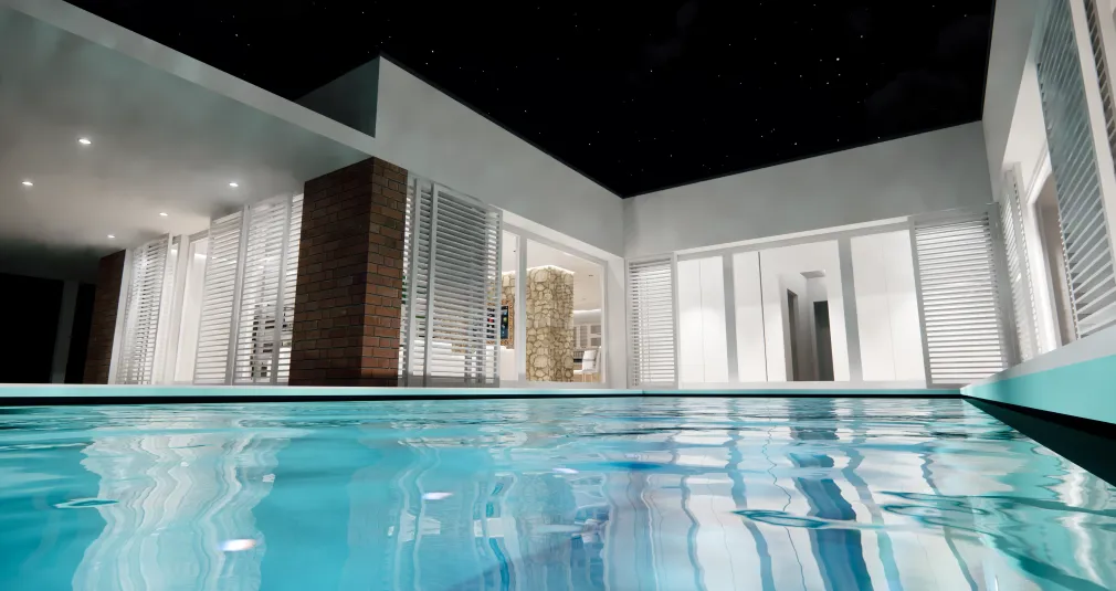 Piscina casa plurifamiliare