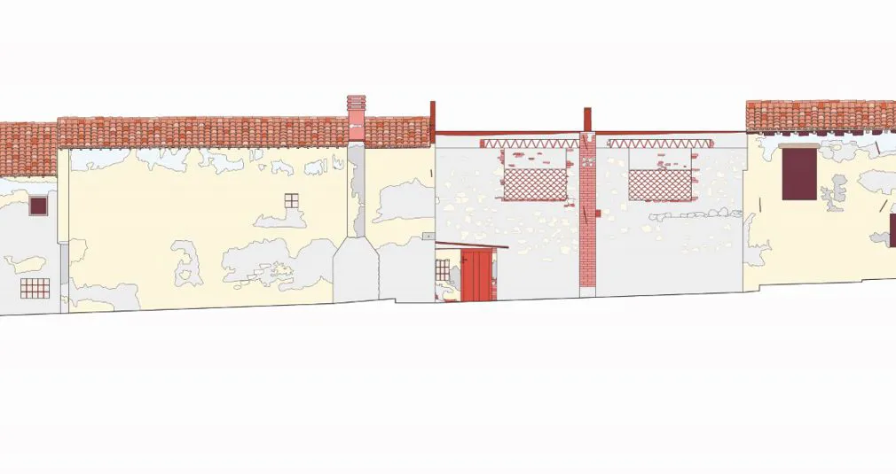 Disegno progetto Case termali