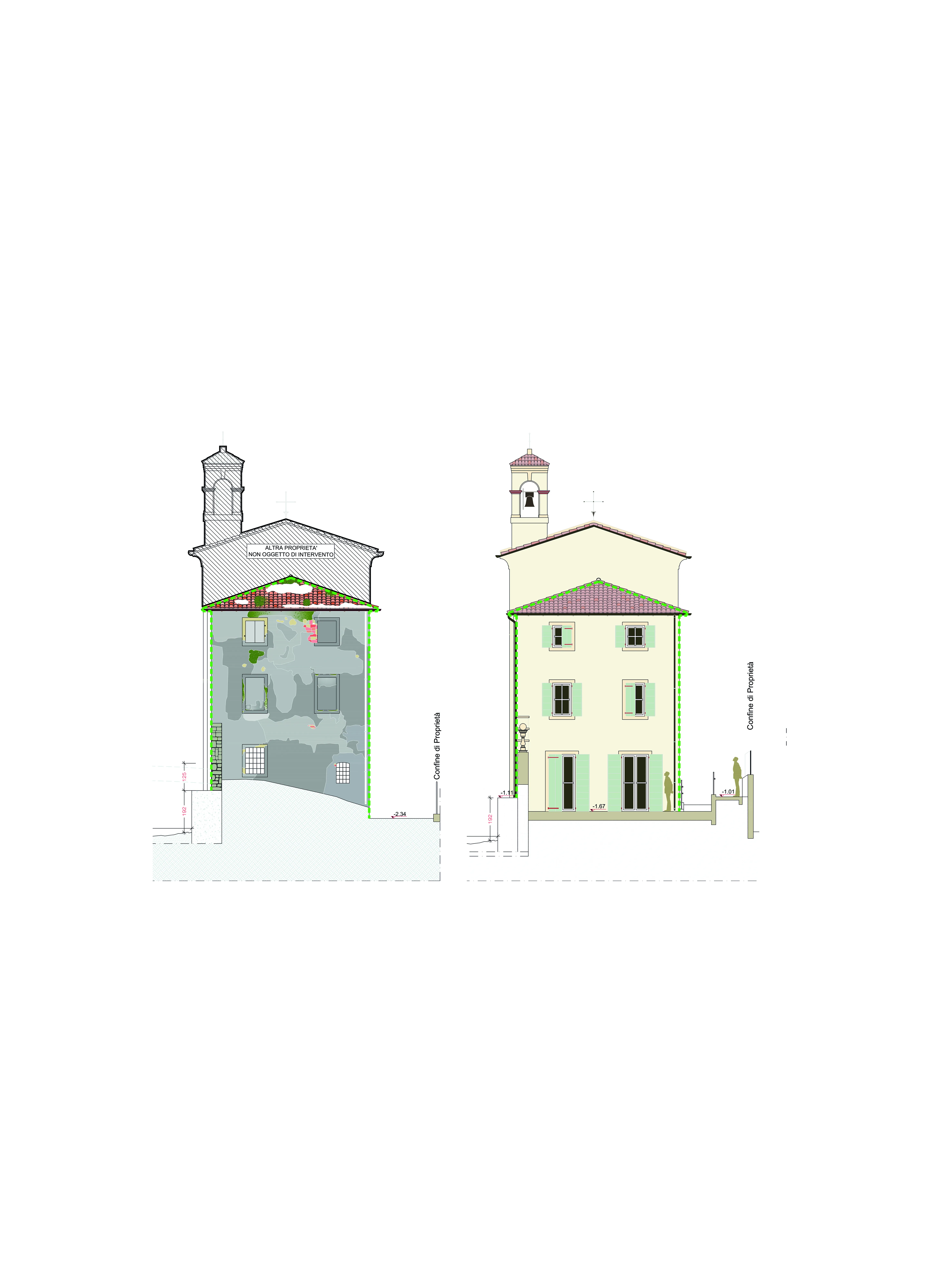 Rilievo e Progetto per il Restauro Conservativo dell'Ex Chiesa-Canonica (1600), Montorio, Anno 2012