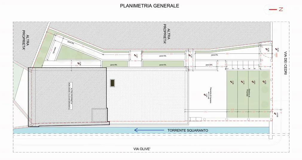 Planimetria del progetto